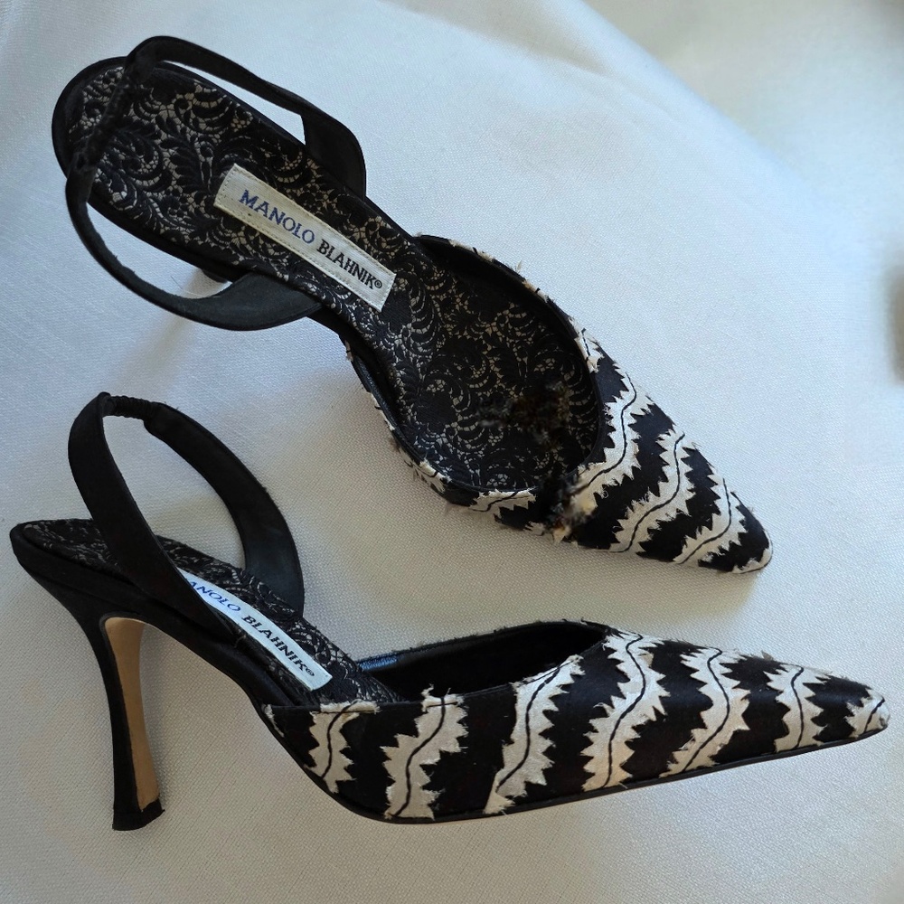 Manolo Blahnik B/W heels